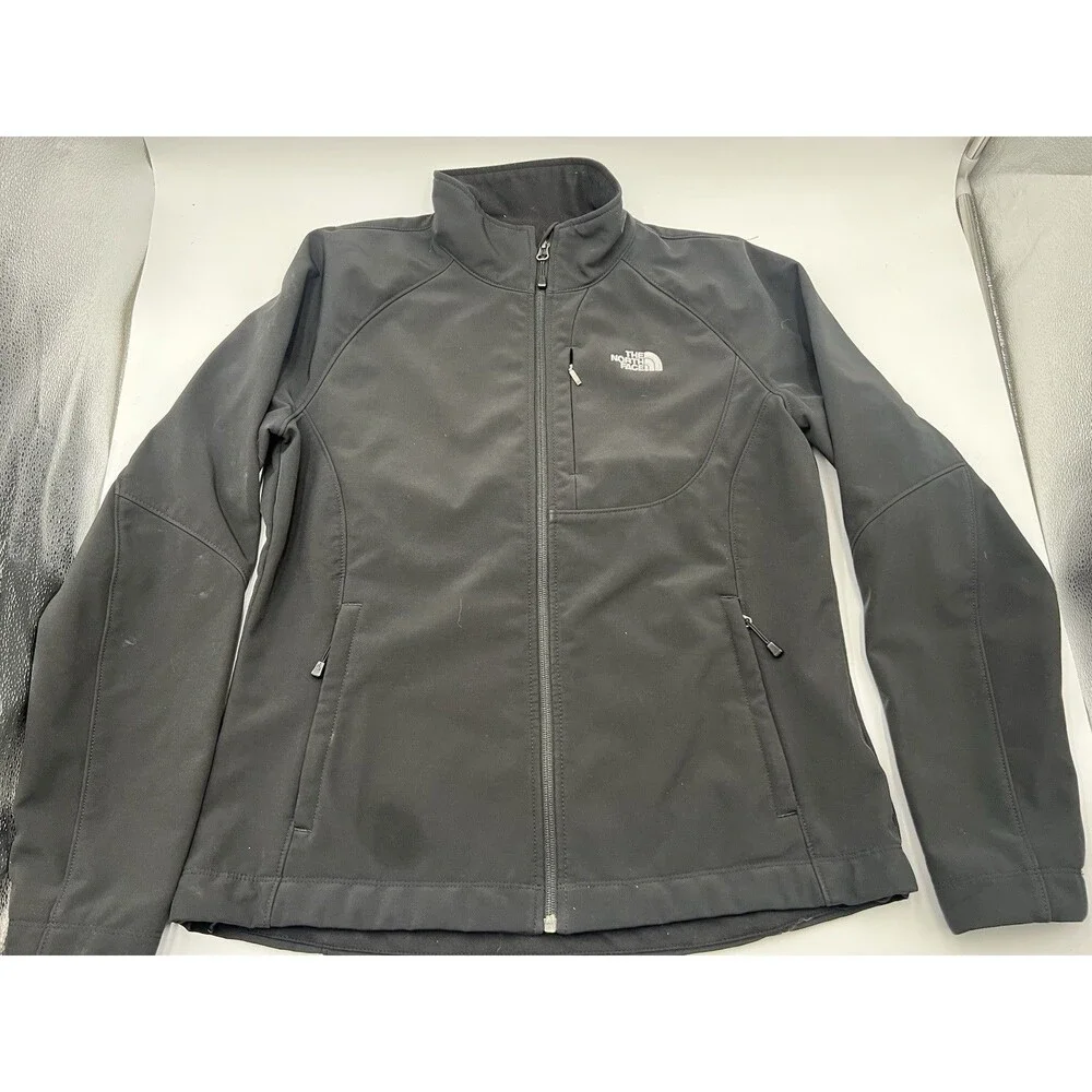 The North Face Black Apex Bionic Softshell Jacket Women’s Large Windproof AMVX